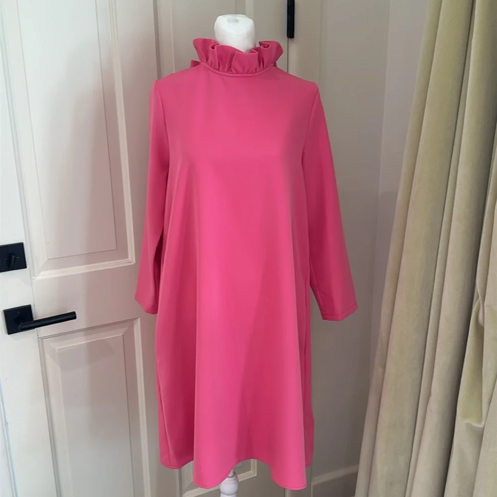Tuckernuck - Hot Pink Daphne Mini Dress - Size: Medium - Picture 2 of 9